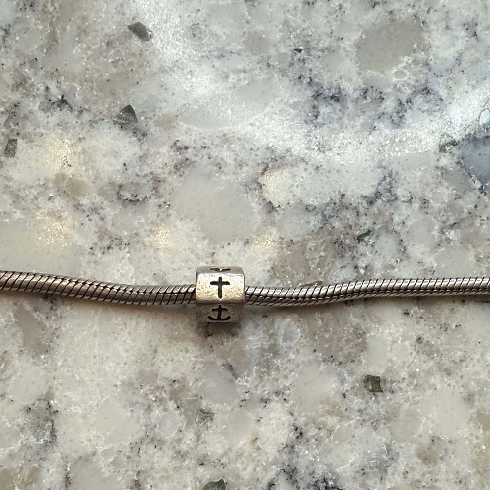 Cross, heart, anchor Pandora bead